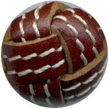 Thread Leather Button